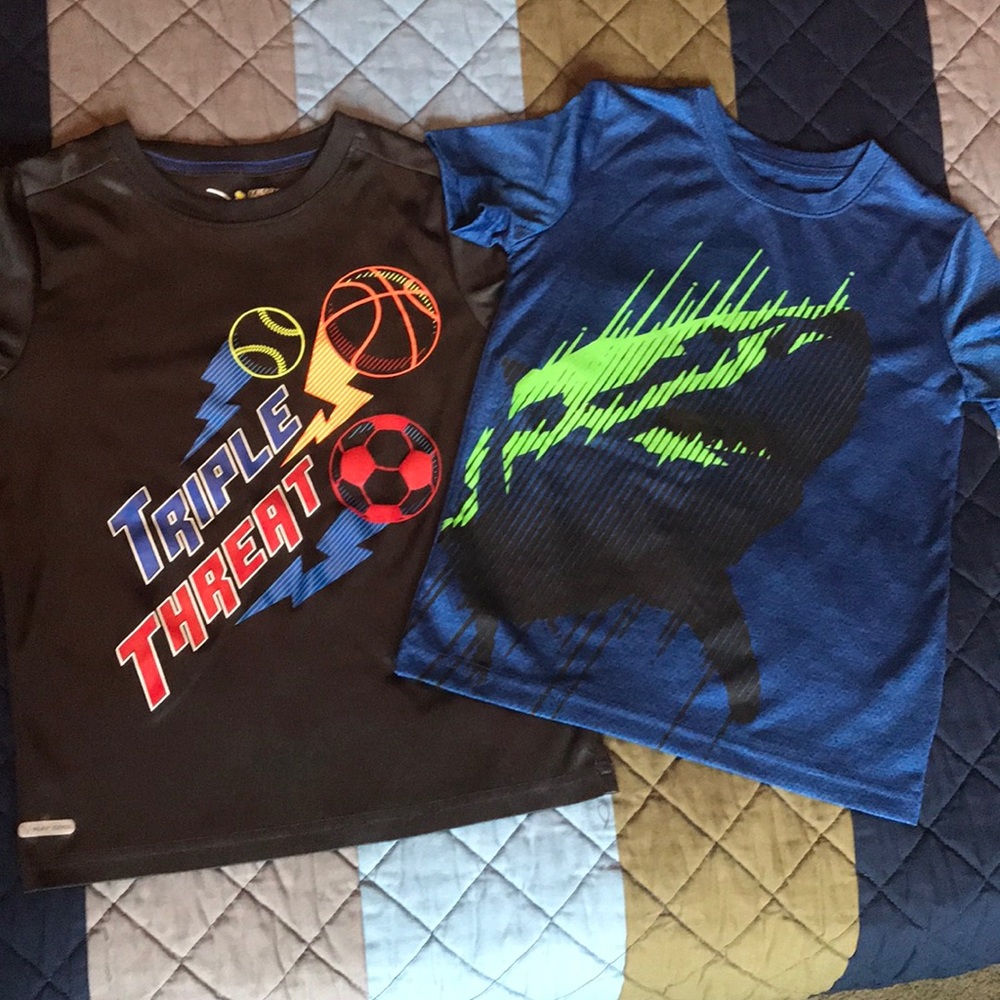 Two Play Cool short sleeve shirts.